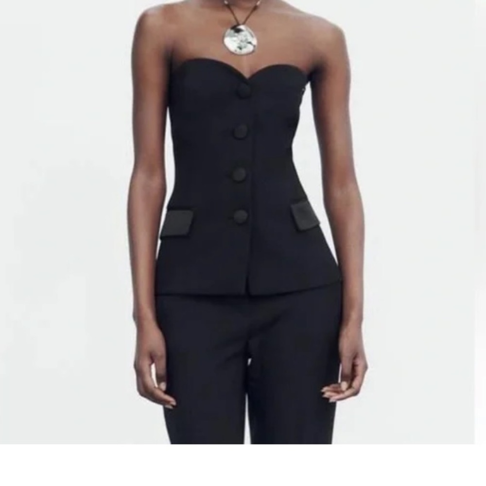 Black bustier Top - Picture 4 of 5